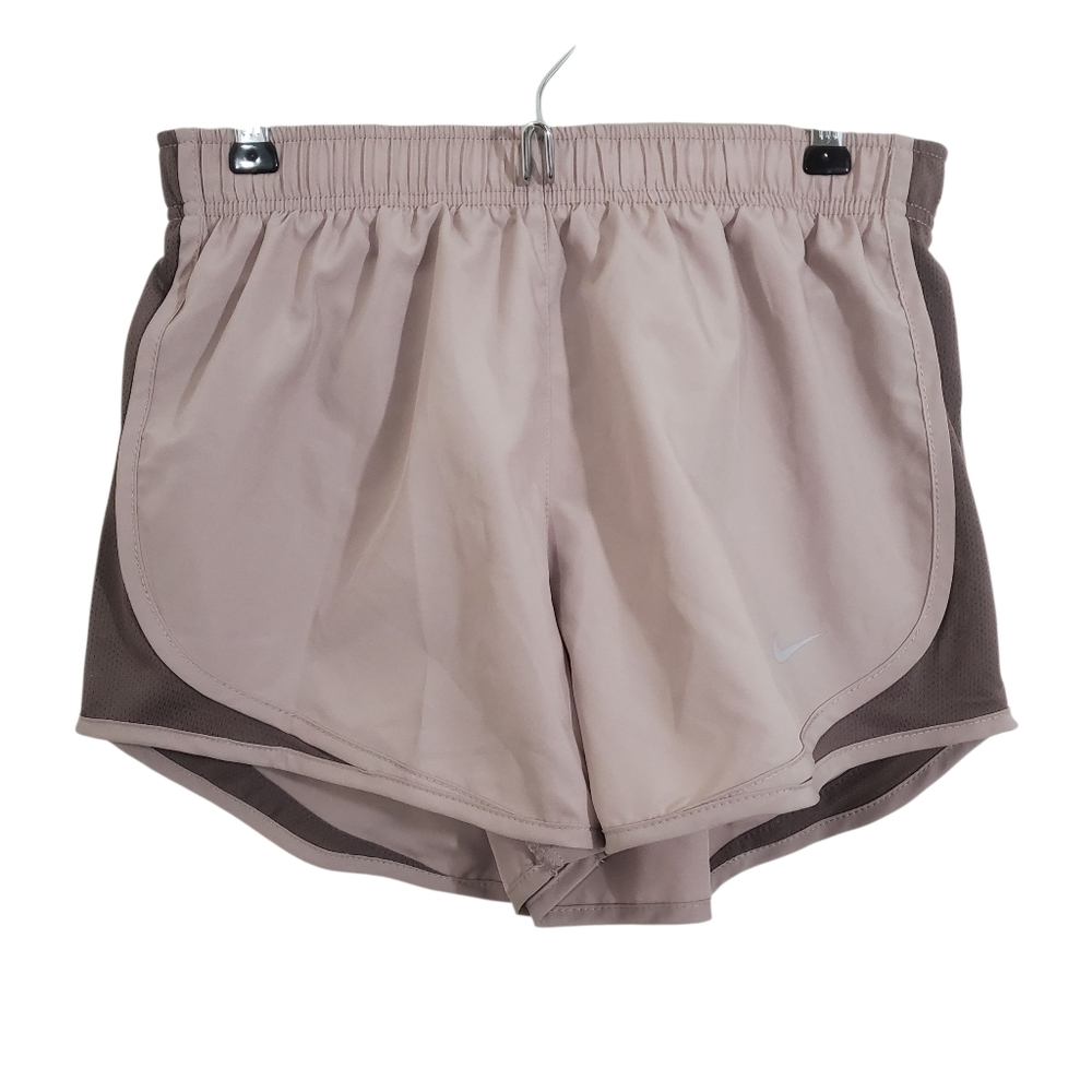 NWT Nike Women's Tempo Brief-Lined Running Shorts Athletic Small Dri-Fit Taupe